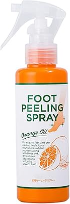 Spray exfoliant pour les pieds zediac à l'extrait naturel d'orange, pédicure