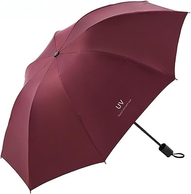Parapluie de soleil en vinyle noir anti-uv à 3 plis pour double
