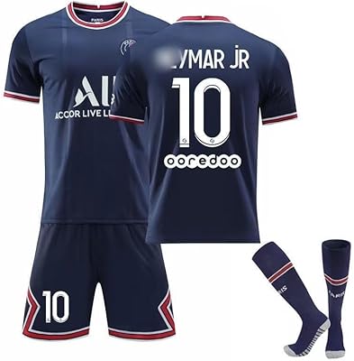 Maillot de football de football pour garçons adultes 2021-2022 paires home neym jr