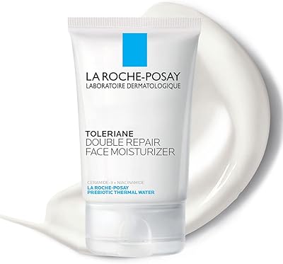 Crème hydratante pour le visage double repair la rocher-posay de toleriane, crème hydratante