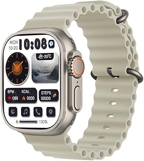 Montre intelligente hk 8 pro max avec écran amoled android et iphone