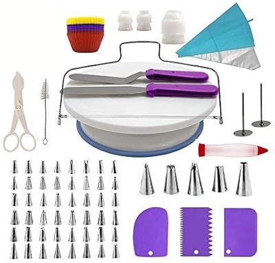Kit de décoration de gâteaux, lesgos 106 pièces de fournitures de pâtisserie