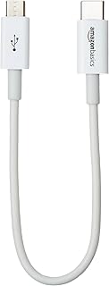 Câble de chargeur court usb type c vers micro-b 2.0 amazonbasics