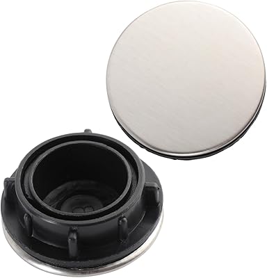 Couvercle de trou d'évier en acier inoxydable, 2 pièces, bouchon de lavabo