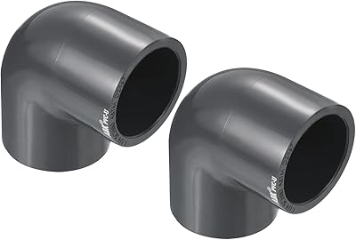 Raccord de tuyau patikil upvc, coude schedule 80, douille 1-1/4", paquet de 2