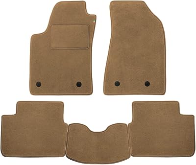 Un jeu de tapis de voiture en velours lavables toyota eq 2008 à