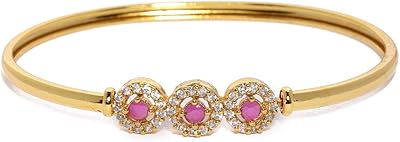 Bracelet kada femme zafri pearls (rose) (zpfk9212), zircone cubique