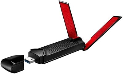 Adaptateur wifi double bande asus usb-ac68, ac1900, usb 3.0, 2,4 ghz/5 ghz, technologie