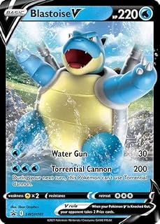 Pokémon carte creuse blastoise v swsh101 black star promo