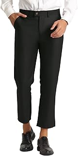 Pantalon formel avec coupe slim et devant plat, adapté au bureau et au