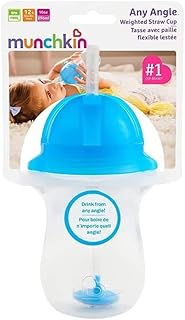 Tasse à paille munchkin click lock avec embout de verrouillage, 10 oz/296 ml