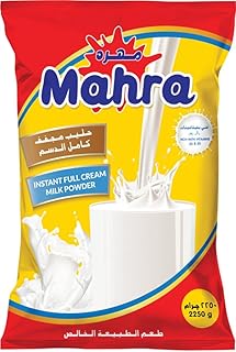 Lait entier instantané en poudre mahra 2,25 kg paquet de 6