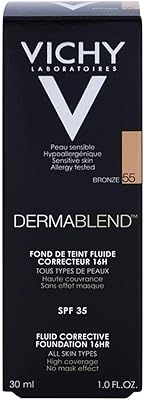 Vichy derma fond de teint fluide correcteur spf 35, bronze 55, 29,6 ml