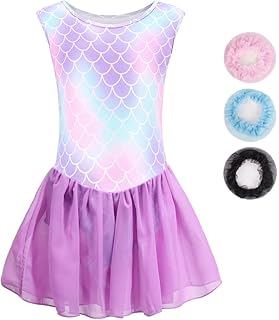 Justaucorps de gymnastique brillant de couleur ombrée pour filles, justaucorps de gymnastique à