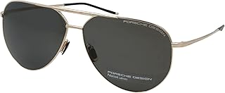 Lunettes de soleil unisexes p'8688 or vert 62 12 145