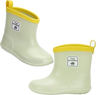 Bottes de pluie pour enfants pour tout-petits garçons et filles, bottes de pluie