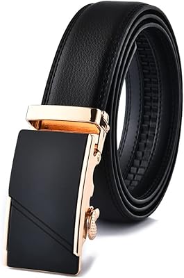 Ceinture en cuir pujane pour hommes ceinture habillée à cliquet avec boucle