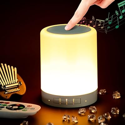 Lampe de chevet led à intensité variable 6 couleurs, veilleuse à capteur tactile
