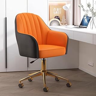 Chaise de bureau à dossier moyen, chaise de bureau blanche moderne avec base