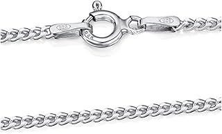 Collier chaîne en argent sterling solide et durable pour la fabrication de bijoux pour hommes et femmes - fabriqué en italie sans nickel, 18 pouces, argent. Votre satisfaction, notre priorité chez Diaytar