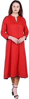 Vihaan impex indian kurtis blazer long pour femme kurti rouge uni pour femme