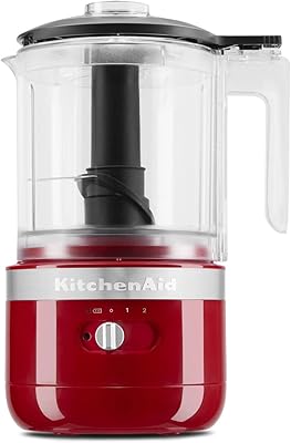 Mini robot culinaire sans fil kitchenaid de 1,2 litre - rouge