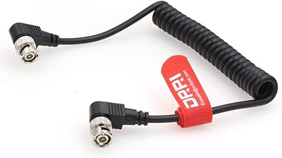 Drri 1080p 3g hd-sd bnc vers câble vidéo à ressort bnc à angle