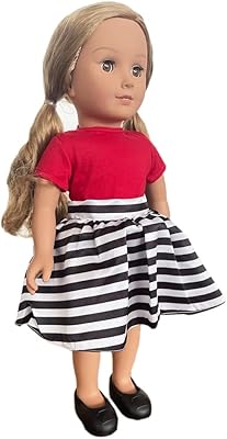 Poupée modèle siba de hayati girl, portant une luxueuse robe rayée, taille 18