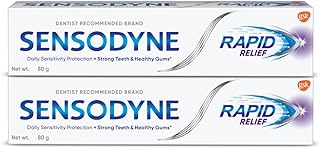 Pack combo de dentifrice sensodyne rapid relief, dentifrice sensible pour aider à vaincre