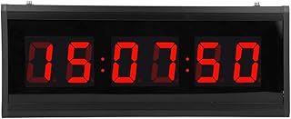 Grande horloge murale numérique led de 189" avec heures minutes et secondes
