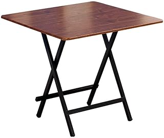 Table pliante multifonction kh, table carrée en bois, table de camping portable, table