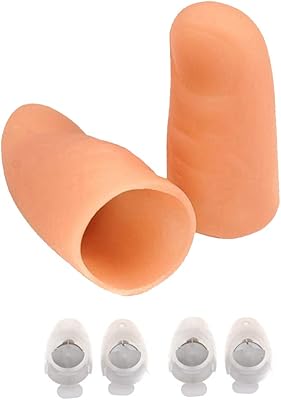 Jtm led finger light (2pack-4pcs) lumière de pouce + clou à travers le doigt