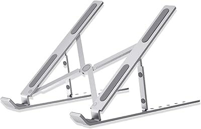 Support réglable en aluminium pour ordinateur portable et tablette, support pliable pour ordinateur