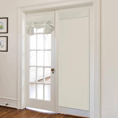 Rideau de porte occultant efficace de couleur unie stacypeak, rideaux de porte tricia