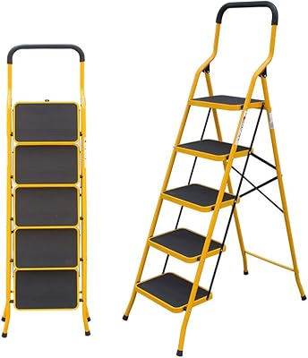 Échelle domestique multifonctionnelle pliable et sûre pour maison industrielle électrique (5 marches)