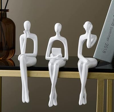Figurine décorative abstraite en résine the white shop, sculpture d'art moderne pour décoration