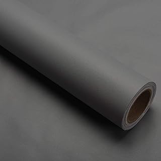 Papier peint auto-adhésif gris en vinyle à décoller et à coller, papier peint