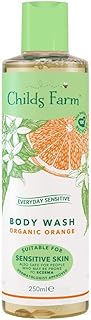 Childs farm family everyday sensitive body wash organique orange pour peaux sensibles transparent