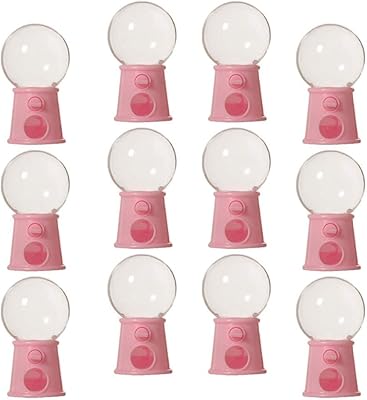 12 pièces mini distributeur de boules de bonbons en plastique, distributeur automatique