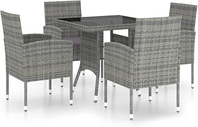 Ensemble de salle à manger de jardin vedexcel, 5 pièces, meubles de patio
