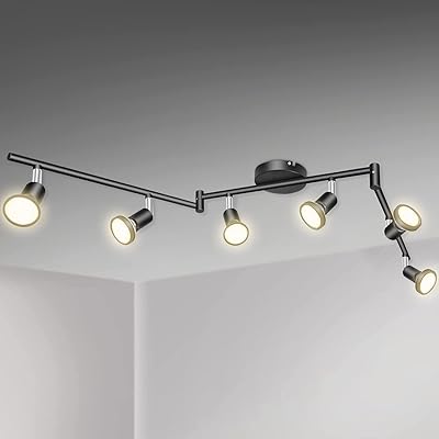 Plafonnier led ebo spots de plafond rotatifs à 6 voies plafonniers flexibles
