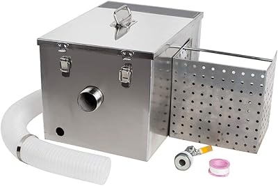 Piège à graisse commercial fanwell, kit de piège à graisse en acier inoxydable