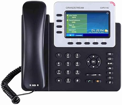 Téléphone ip personnalisable gxp2140 grandstream avec casque bluetooth lcd 43 pouces