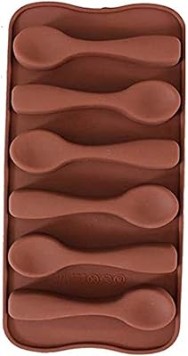 Moule à chocolat en silicone avec spatule à 6 cavités, moule à gâteau