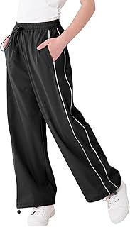 Pantalon cargo parachute pour filles, pantalon de survêtement classique y2k avec taille élastique