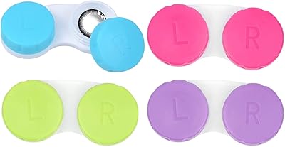 Étui à lentilles de contact, 12 pièces rondes, petites lunettes pratiques, rangement