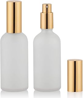 Flacons vaporisateurs en verre dépoli de 100 ml 2 flacons vides de voyage