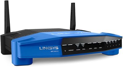 Routeur wi-fi double bande sans fil linksys wrt1200ac avec ports gigabit, usb 3.0
