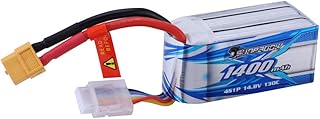Batterie lipo sunbado 4s 14,8 v 1400 mah 130c soft pack xt60 prise