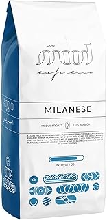 Café en grains mode espresso milano torréfié 1000 g, marron